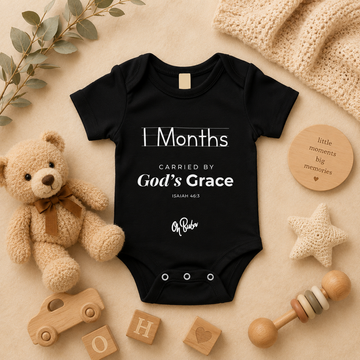 1st Month Milestone Onesie