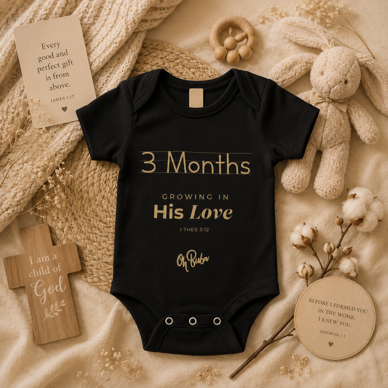 3rd Month Milestone Onesie