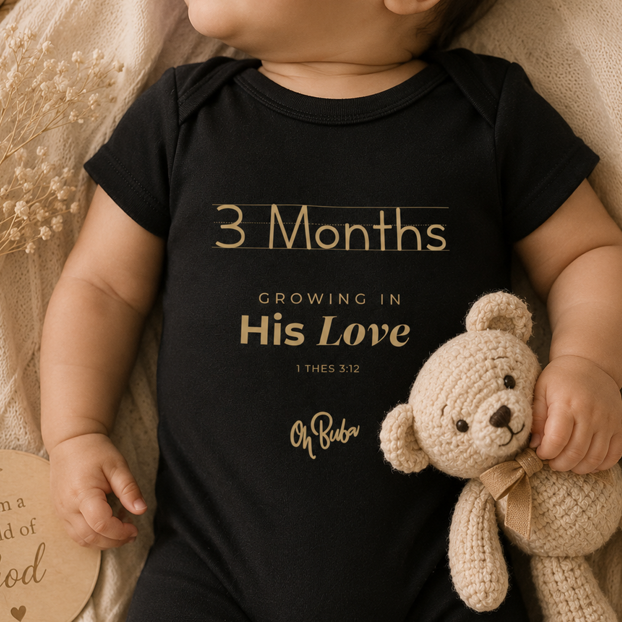 3rd Month Milestone Onesie