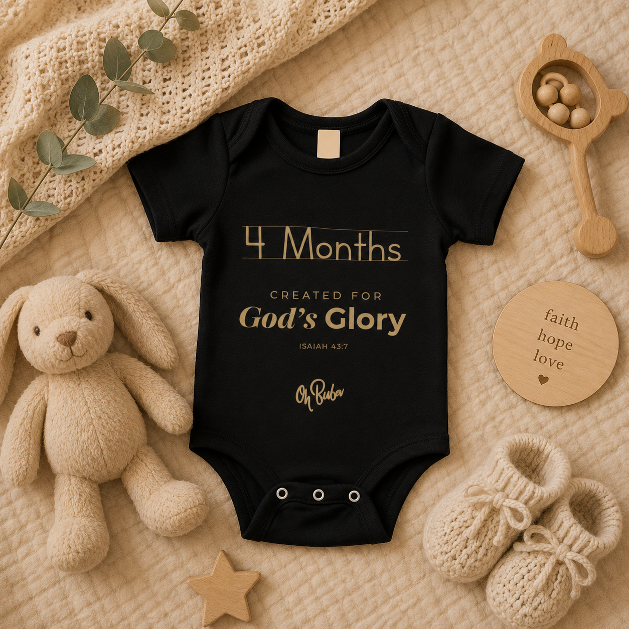 4th Month Milestone Onesie