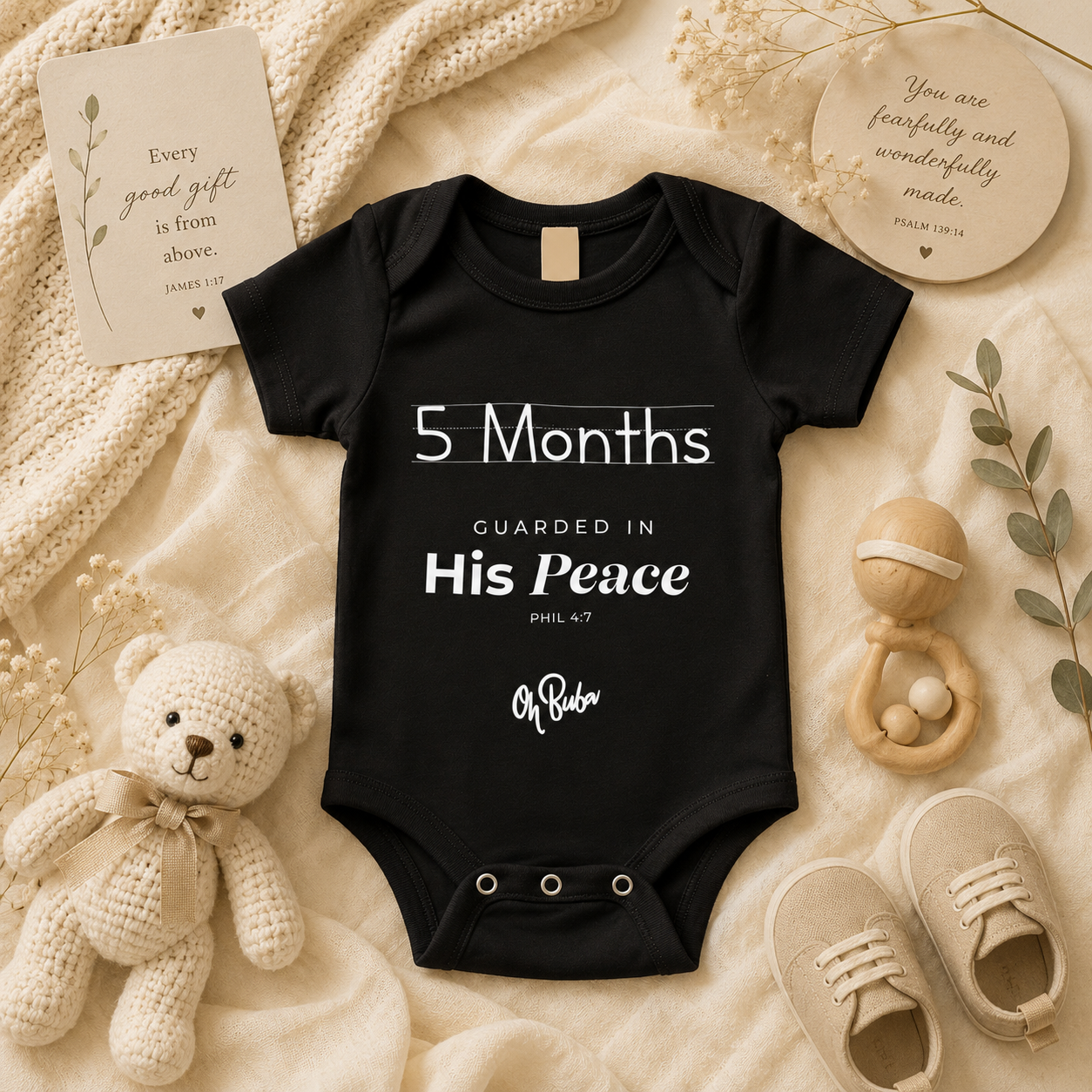 5th Month Milestone Onesie