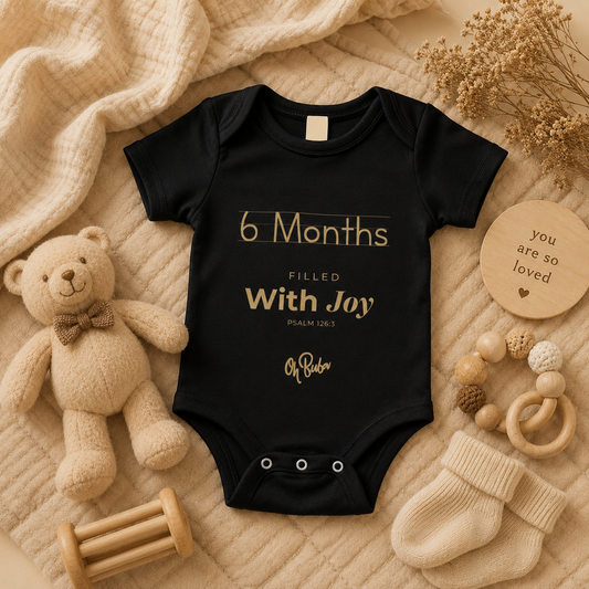 6th Month Milestone Onesie