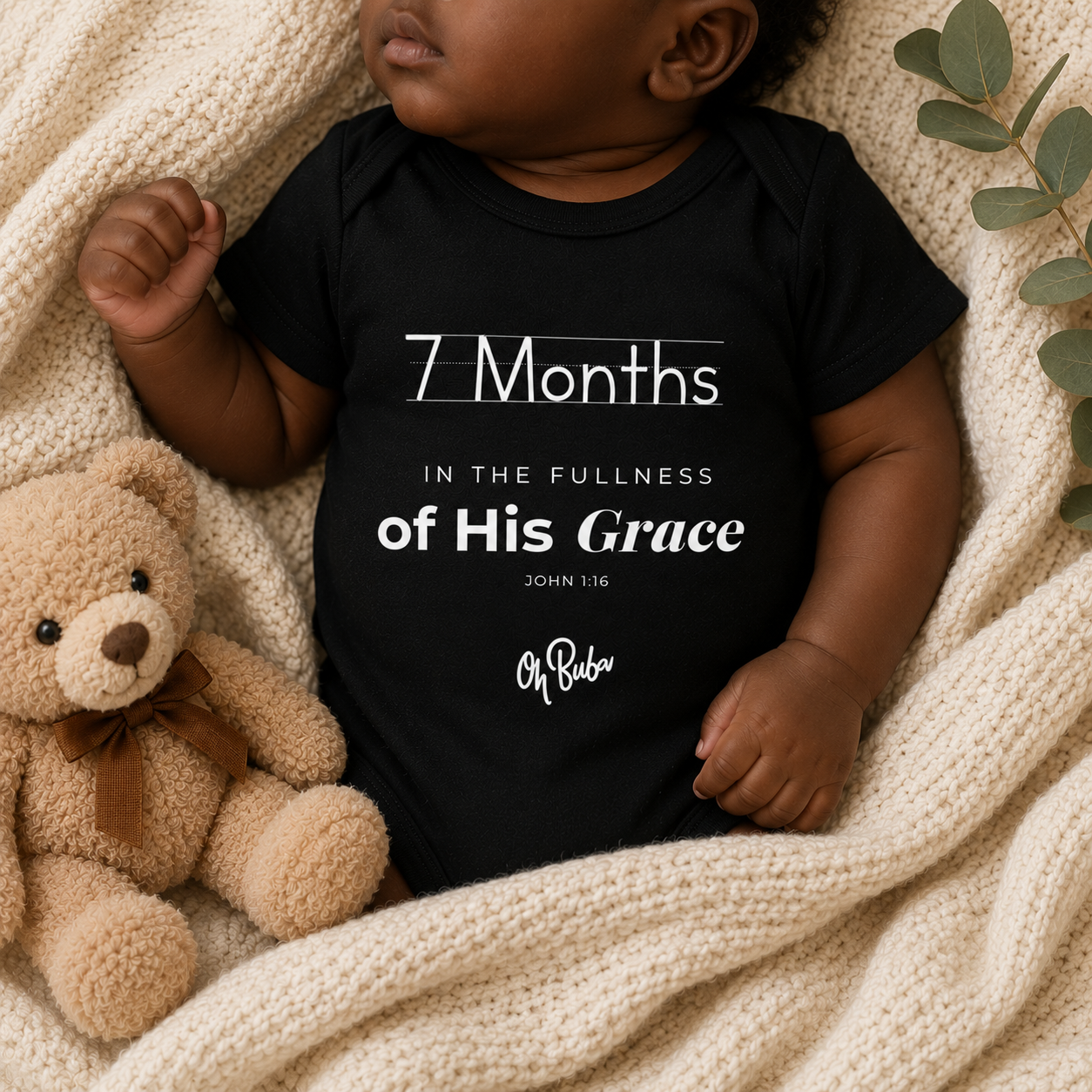 7th Month Milestone Onesie